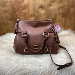 Chic Brown Leather Satchel